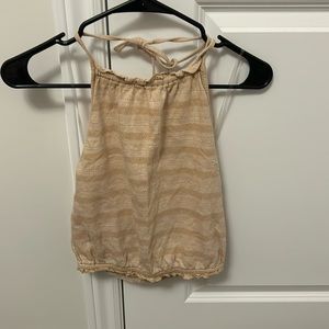 American Eagle beige halter tank top